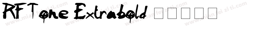 RF Tone Extrabold字体转换